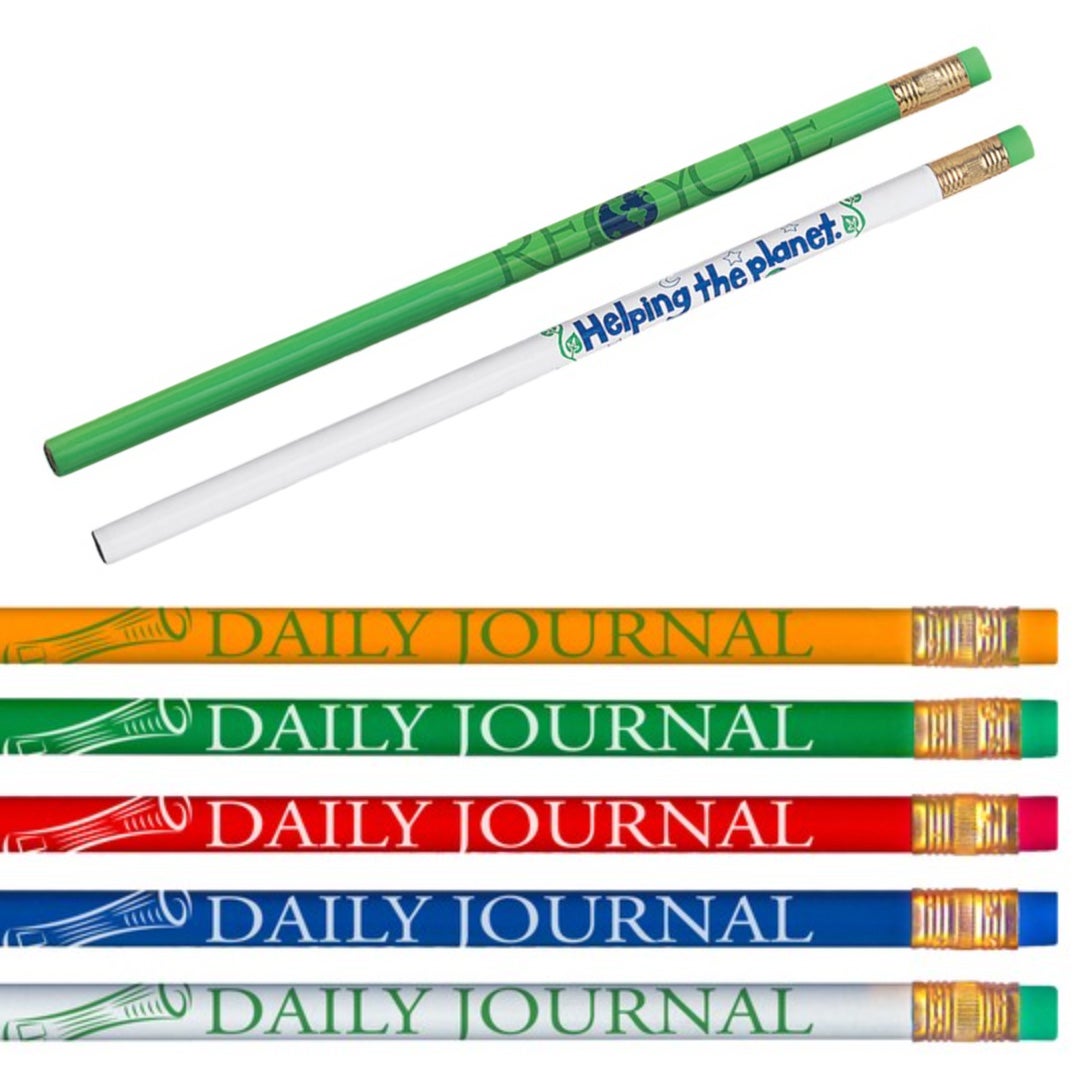 Recycled Newspaper Color Pencils - Pack of 10x4